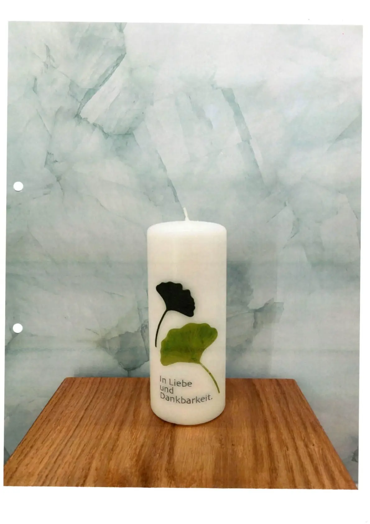 Abschieds Kerze-In Liebe und Dankbarkeit AK03