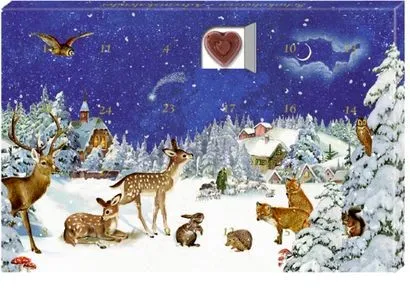 Adventskalender-Schokolade-Wald