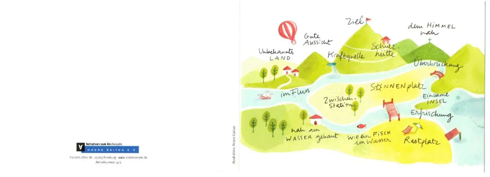 Doppelkarte Kraftquellen und Glücksorte - Andere Zeiten