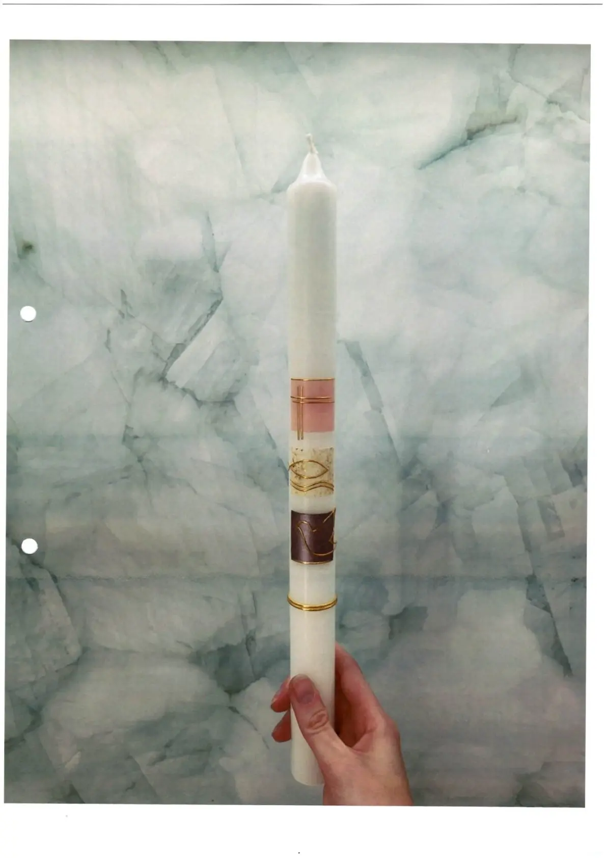 Taufkerze Augusta TKS05