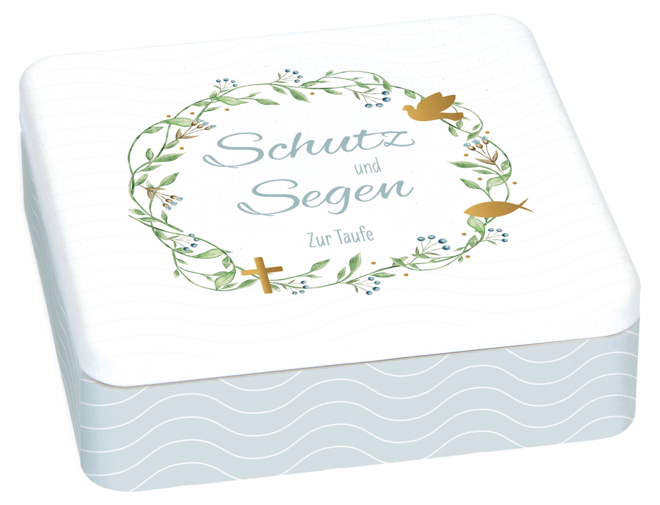 Geschenkset zur Taufe - Schutz und Segen - blau