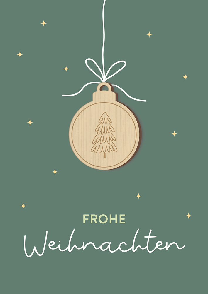 Billett - Frohe Weihnachten