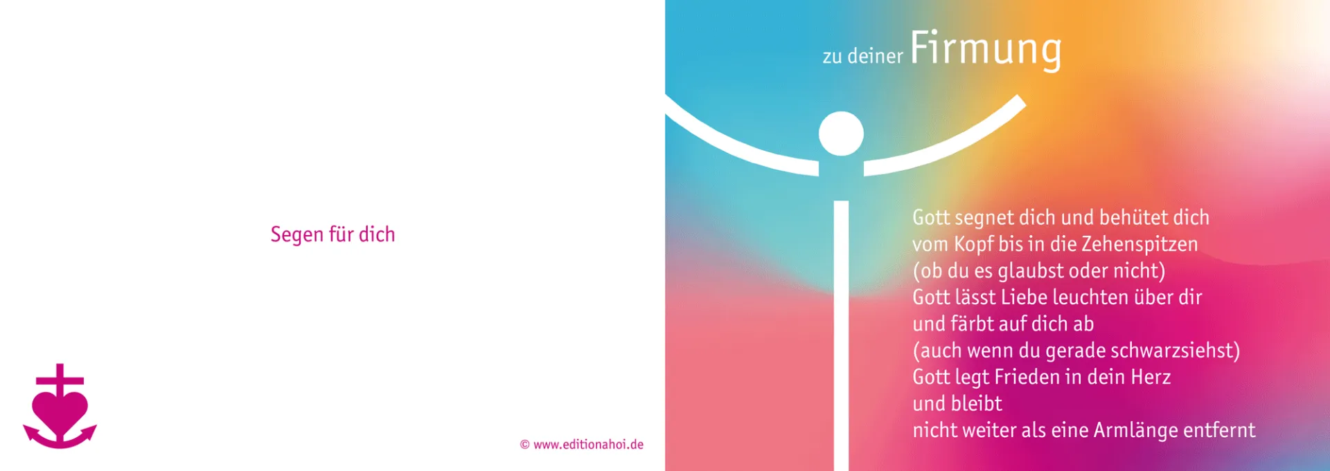 Doppelkarte zu deiner Firmung
