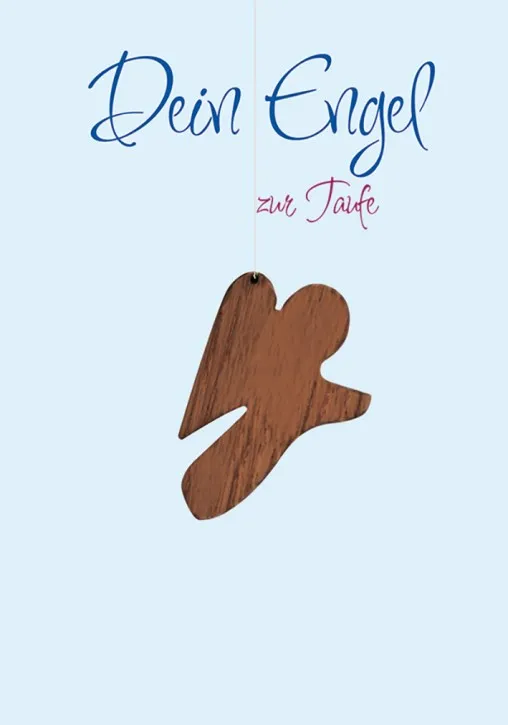 Billett - Dein Engel zur Taufe - Blau