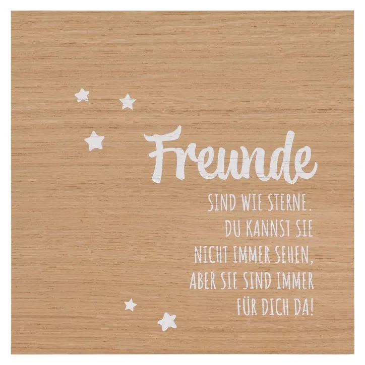 Holztafel aus Eiche - Freunde