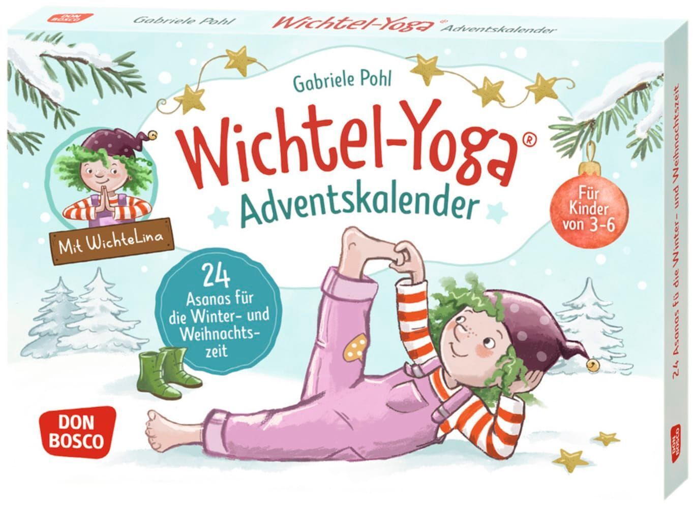 Wichtel-Yoga-Adventskalender. 24 Asanas für die Winter- und Weihnachtszeit, m. 1 Beilage