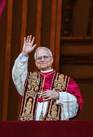 Gebetszettel zur Wahl von Papst Leo XIV