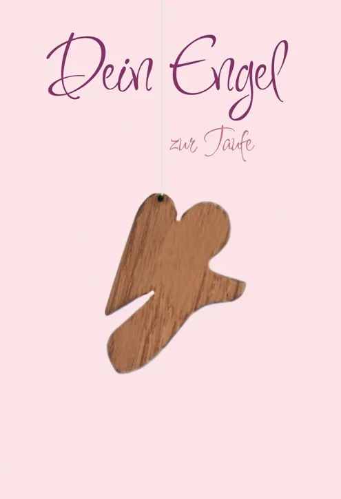 Billett - Dein Engel zur Taufe - Rosa