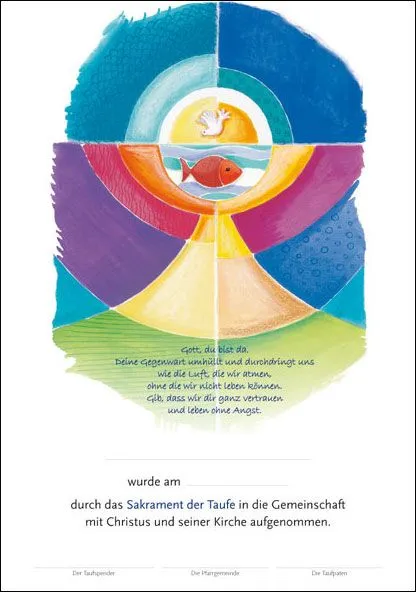 Tauf-Urkunde DIN A4 U16