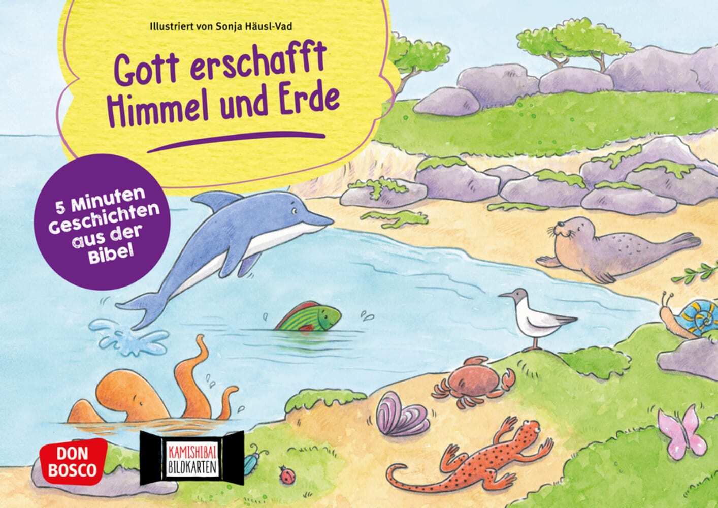 Gott erschafft Himmel und Erde. Kamishibai Bildkartenset