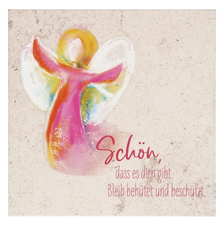 Natursteintafel - Schön, dass es dich gibt