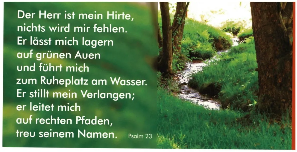 Karte Der Herr ist mein Hirte/4038