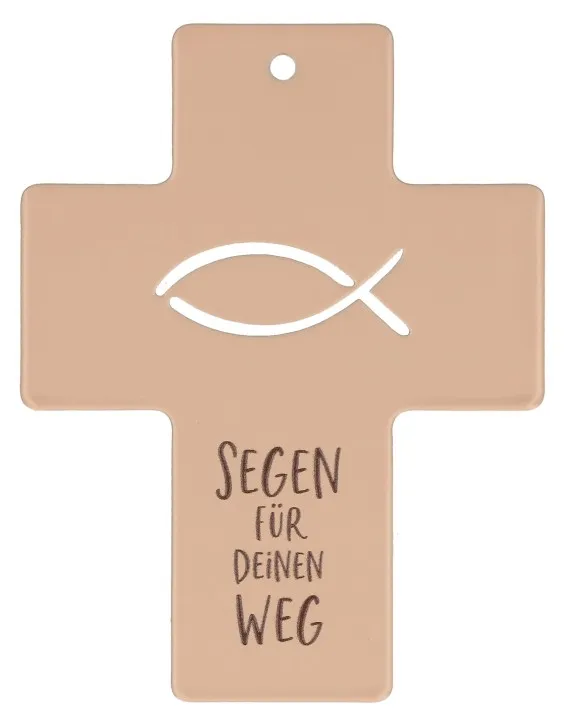 Symbolkreuz aus Metall - Segen für deinen Weg