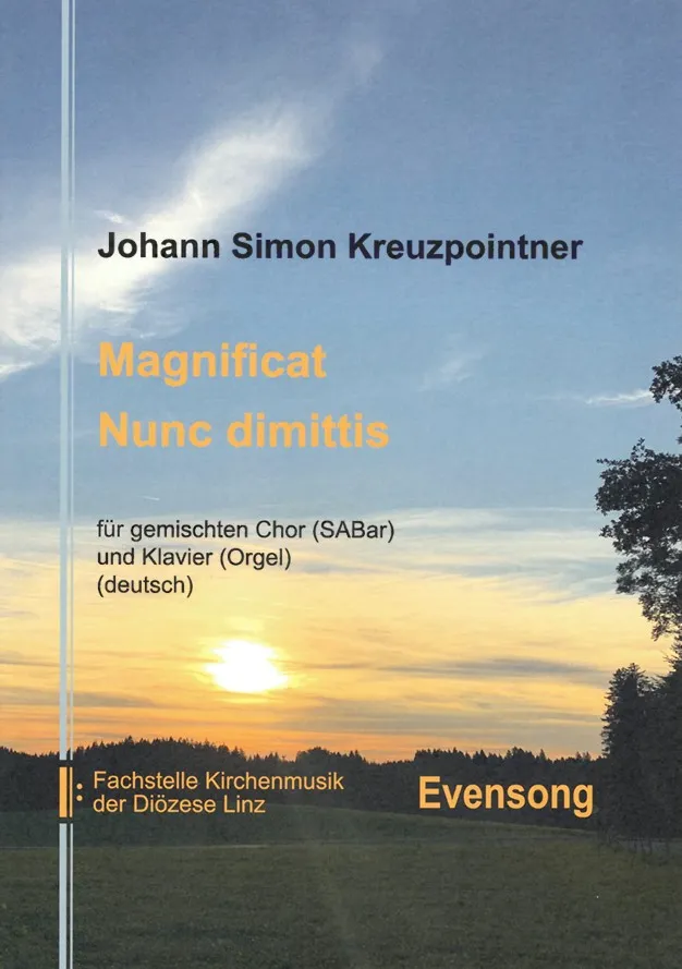 Magnificat - Nunc dimittis für gemischten Chor SABar und Klavier (Orgel)