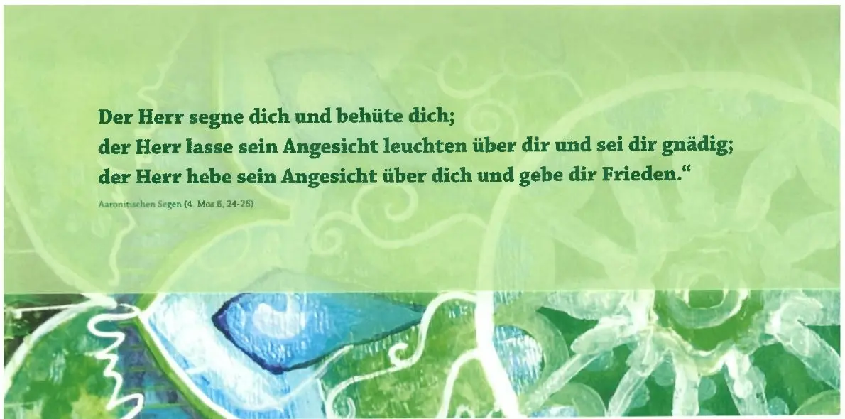 Doppelkarte Der Herr segne - Krankenbesuch