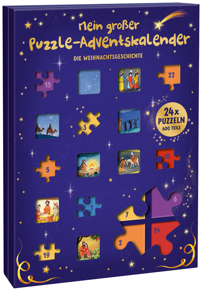 Mein großer Puzzle-Adventkalender - die Weihnachtsgeschichte