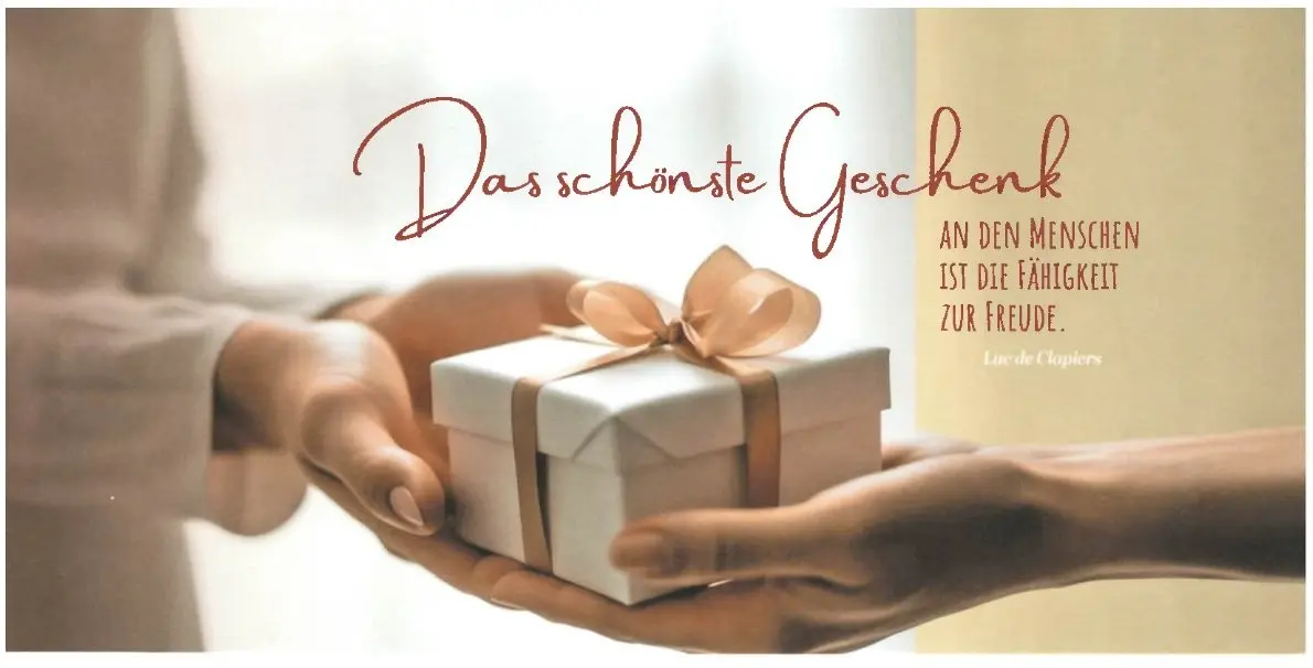 Geburtstagsbillett Das schönste Geschenk
