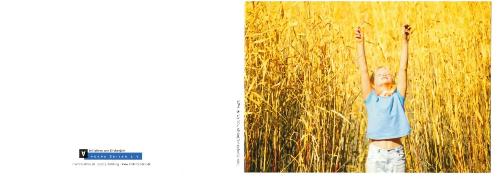 Doppelkarte Jeden Tag einmal/Dank - Andere Zeiten