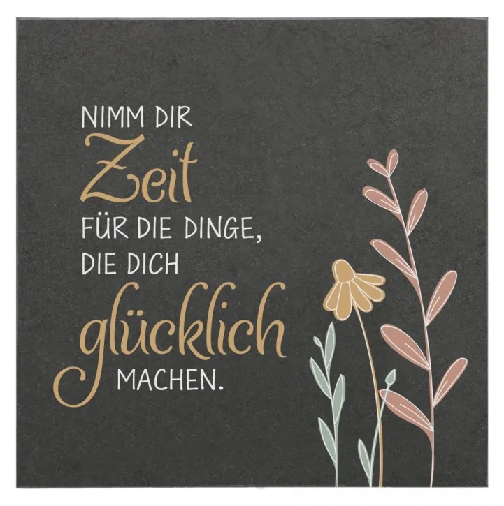 Schieferrelief Nimm dir Zeit
