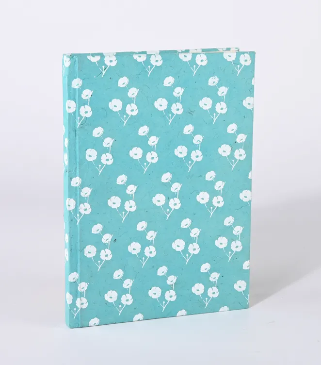 NOTIZBUCH Blümchen jade - groß  EZA150122