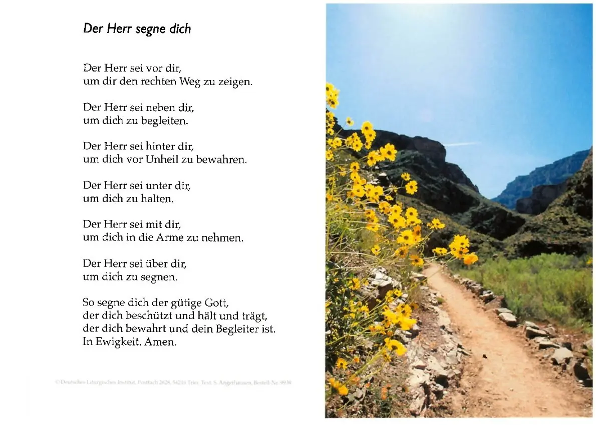 Doppelkarte Der Herr segne dich 9939