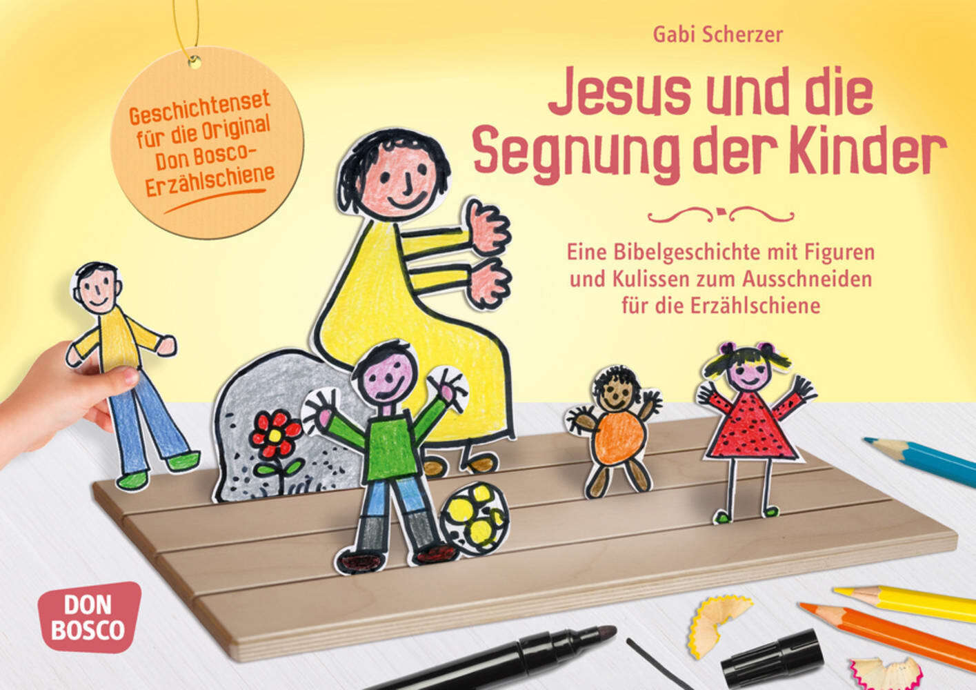 Jesus und die Segnung der Kinder. Erzählschienen-Figurenset, m. 1 Beilage