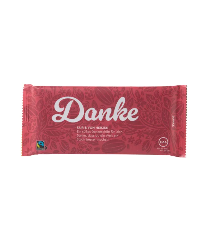 Spruchschokolade - Danke