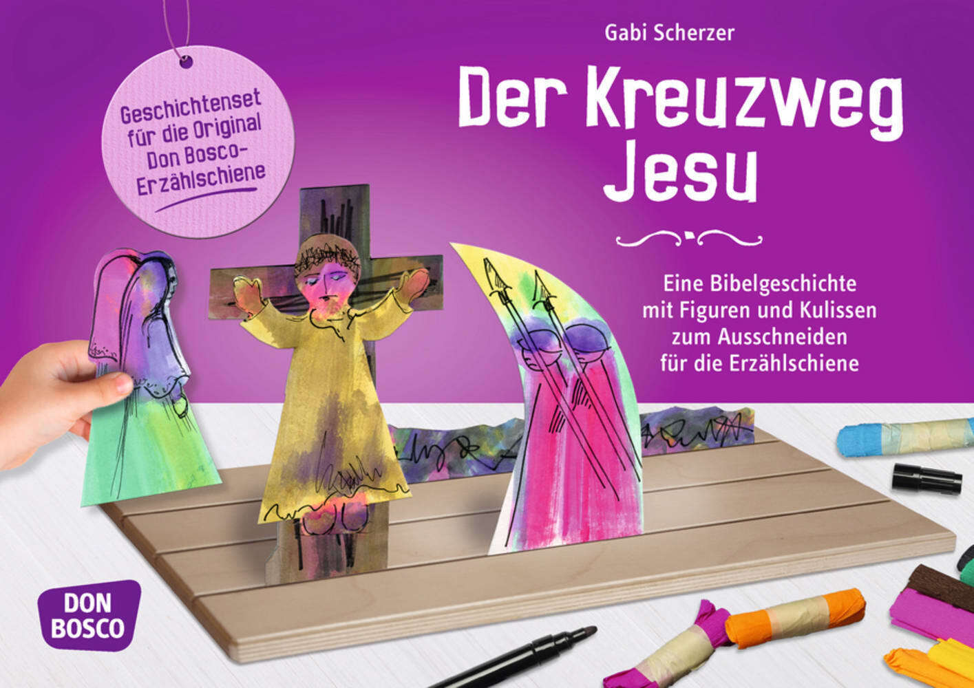 Der Kreuzweg Jesu. Erzählschienen-Figurenset, m. 1 Beilage